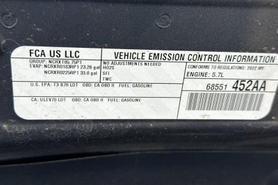 2022 RAM 1500 Laramie Crew Cab 4x4 5'7" Box