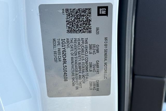 2020 Chevrolet Corvette Stingray 1LT