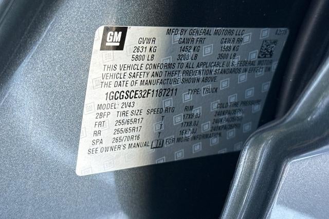 2015 Chevrolet Colorado 2WD Z71