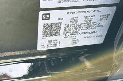 2025 Chevrolet Silverado 1500 LT (2FL)