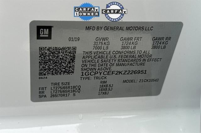 2019 Chevrolet Silverado 1500 Custom Trail Boss