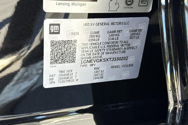 2026 Chevrolet Traverse LT