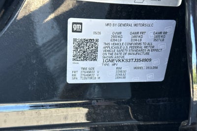 2026 Chevrolet Traverse High Country