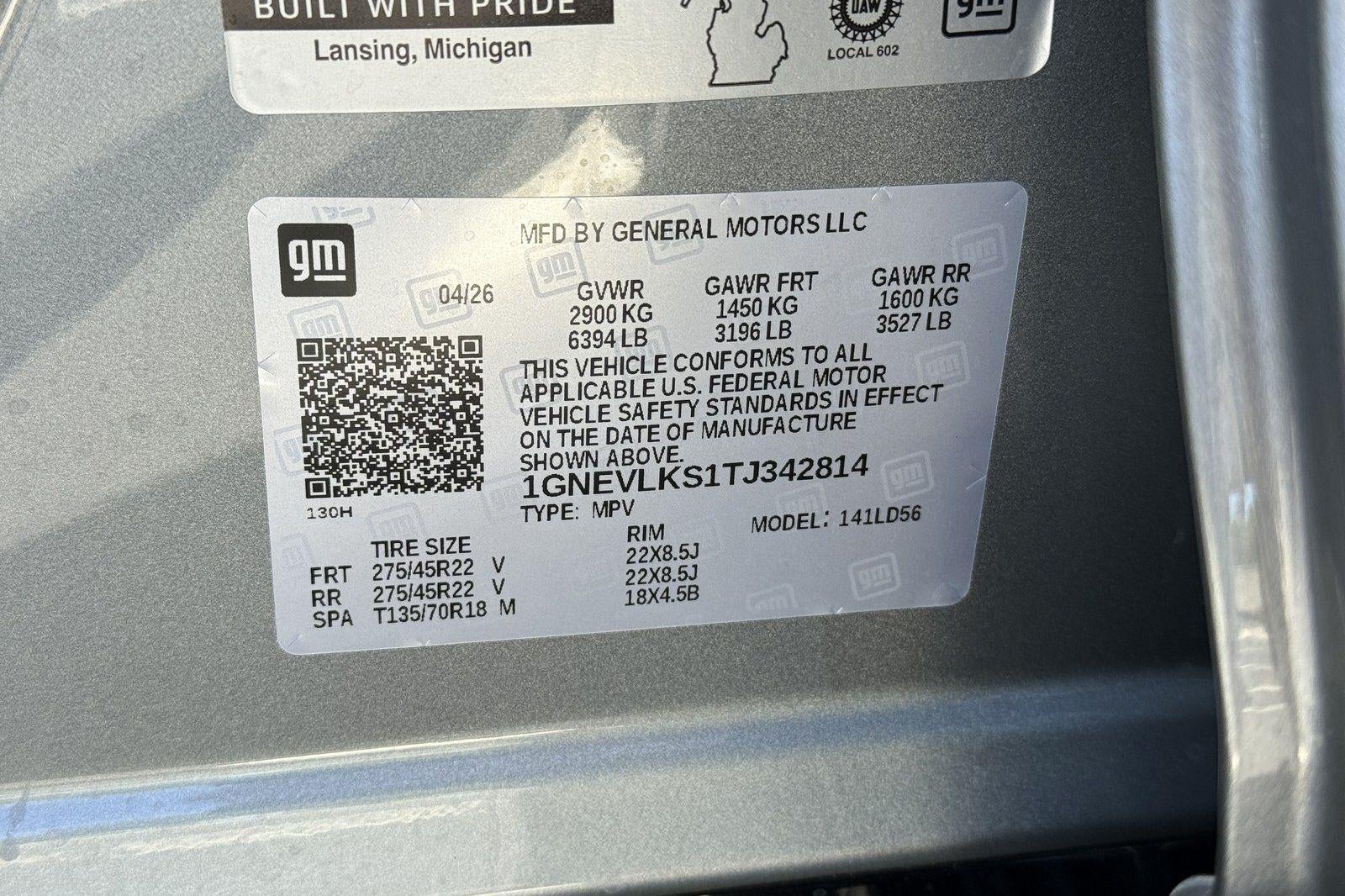 2026 Chevrolet Traverse RS