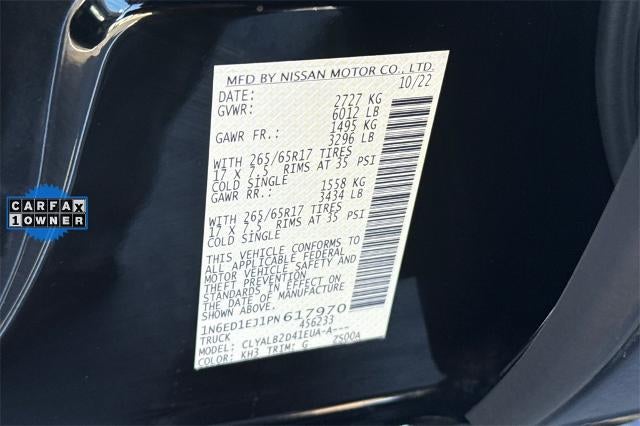 2023 Nissan Frontier Crew Cab SV 4x2