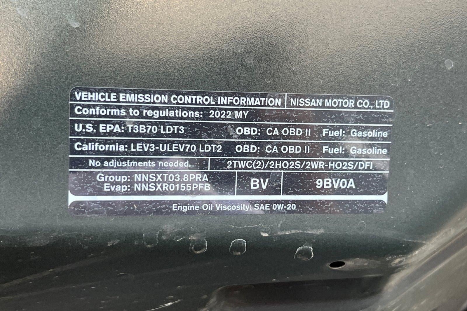 2022 Nissan Frontier Crew Cab SV 4x2
