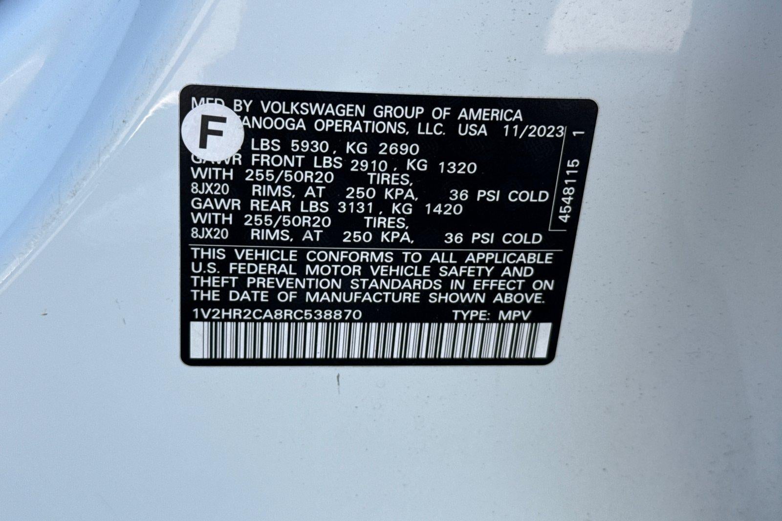 2024 Volkswagen Atlas 2.0T SE w/Technology