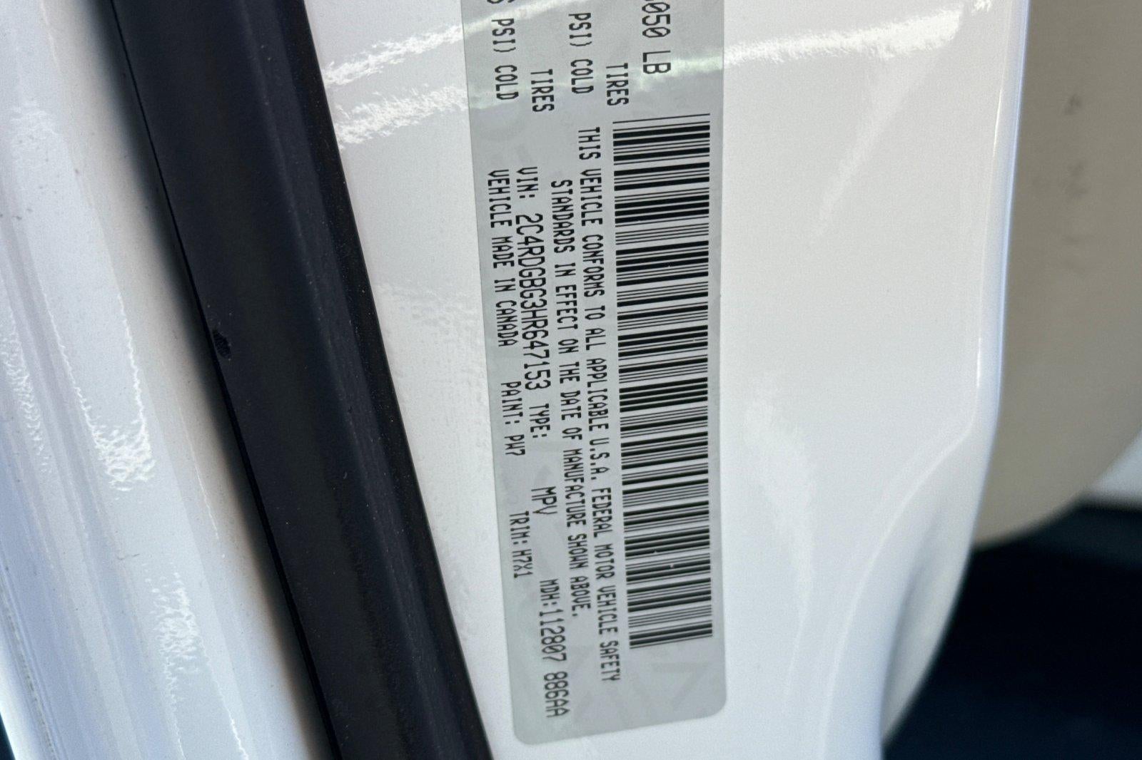 2017 Dodge Grand Caravan SE