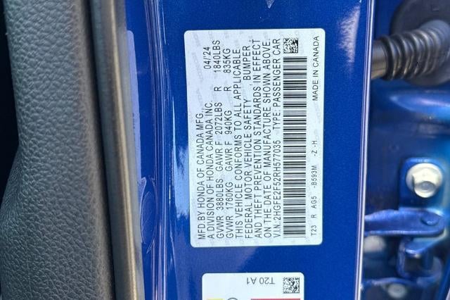 2024 Honda Civic Sedan Sport