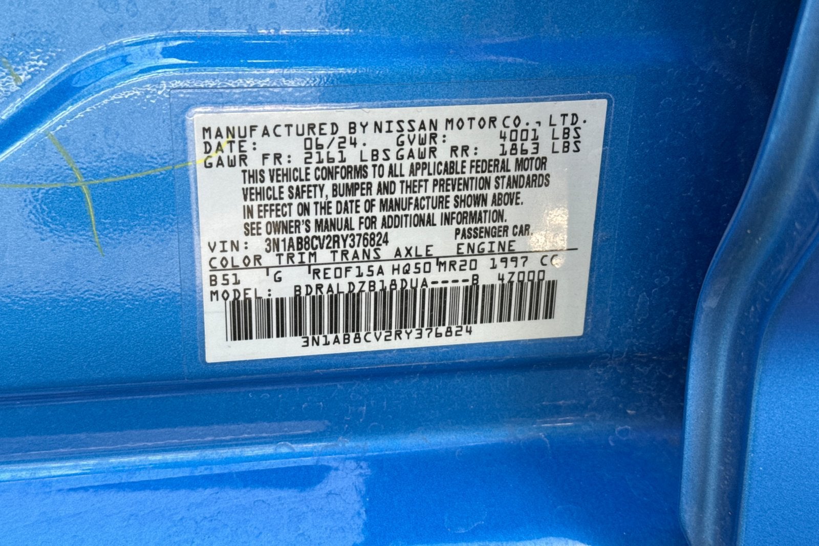 2024 Nissan Sentra SV Xtronic CVT