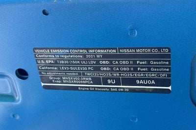 2021 Nissan Sentra SV Xtronic CVT