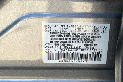 2024 Nissan Sentra SV Xtronic CVT
