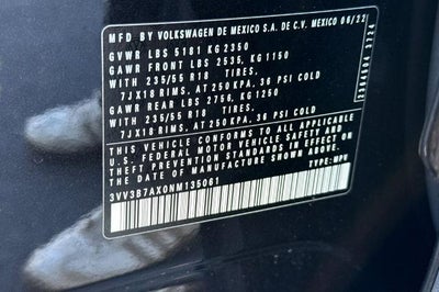 2022 Volkswagen Tiguan 2.0T SE