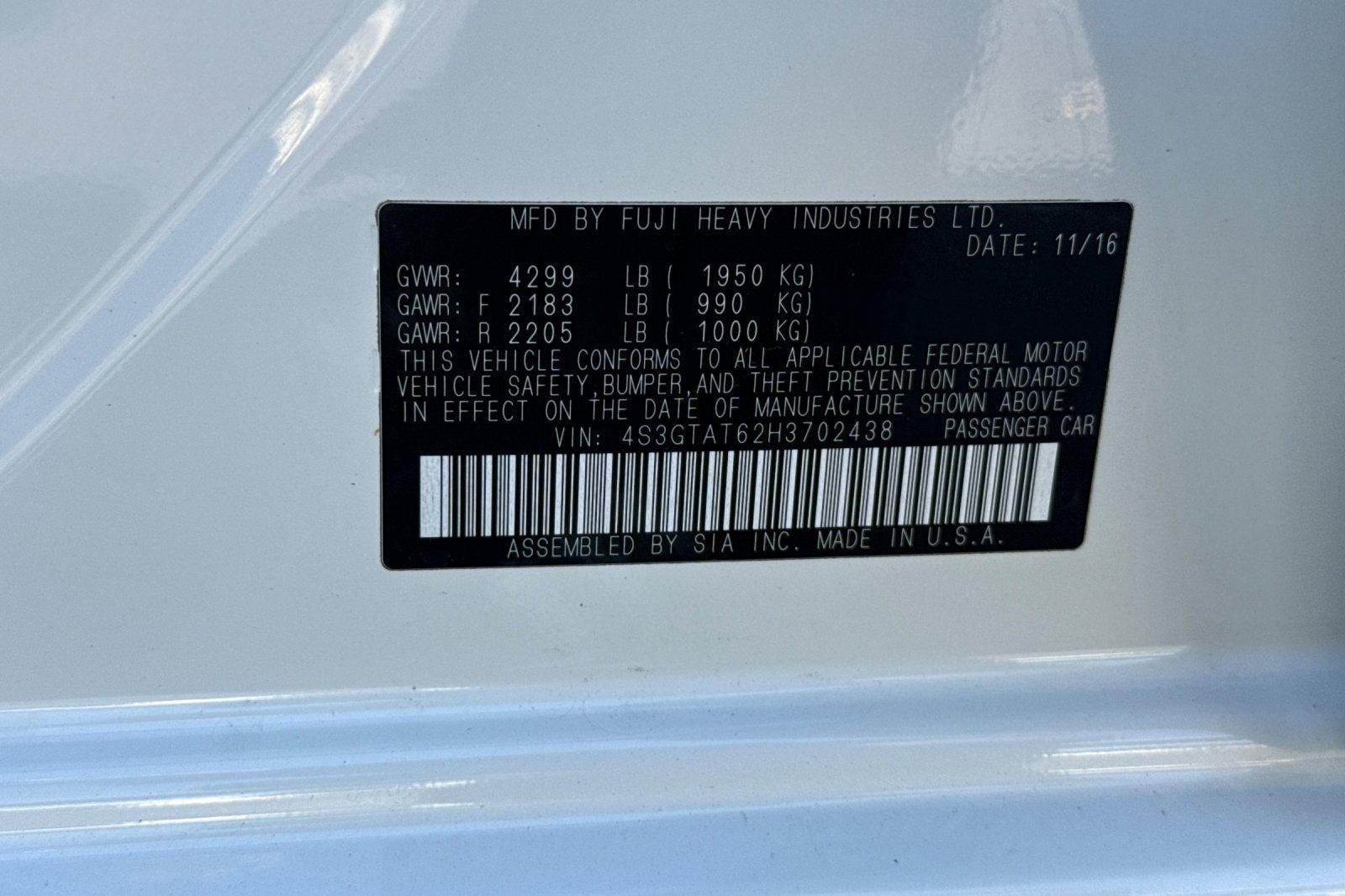 2017 Subaru Impreza Limited