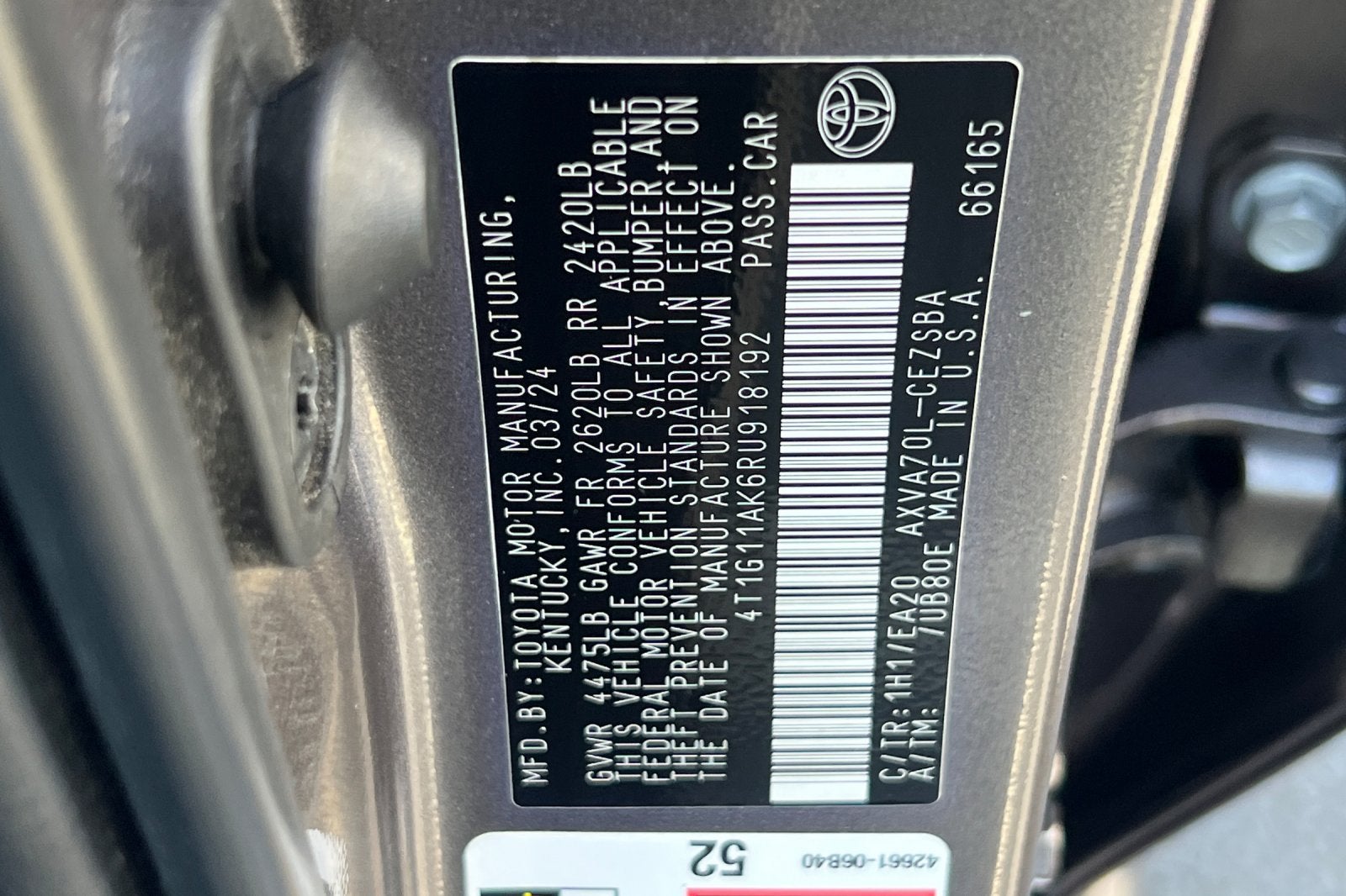 2024 Toyota Camry SE