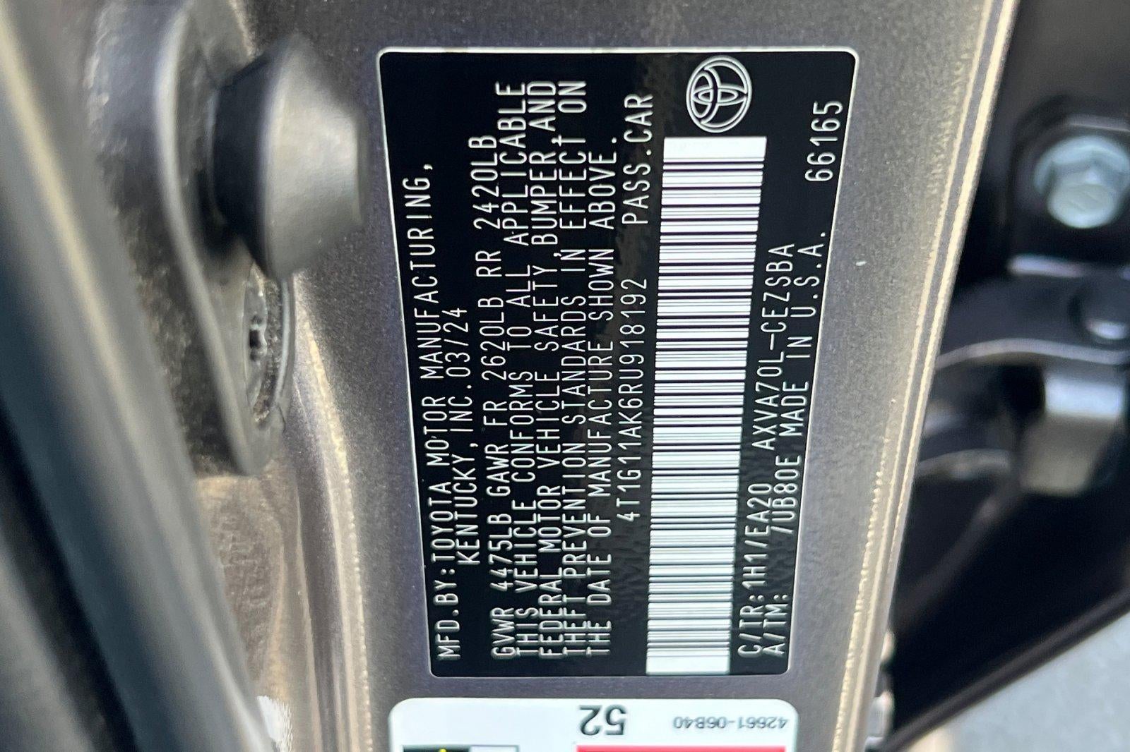 2024 Toyota Camry SE