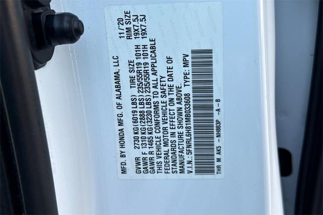 2021 Honda Odyssey Touring