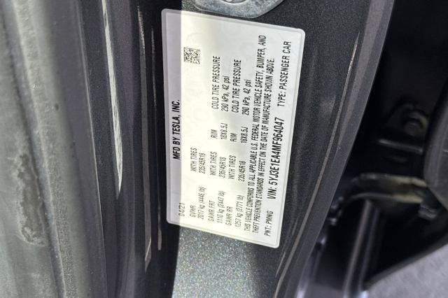 2021 Tesla Model 3 Standard Range Plus Rear-Wheel Drive