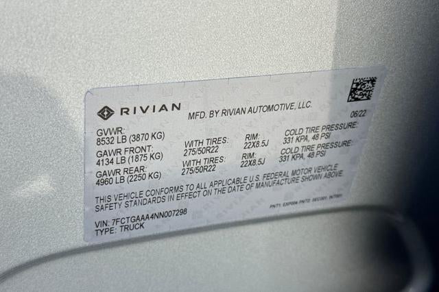 2022 Rivian R1T Adventure