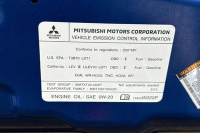 2021 Mitsubishi Outlander Sport 2.0 SE 2WD