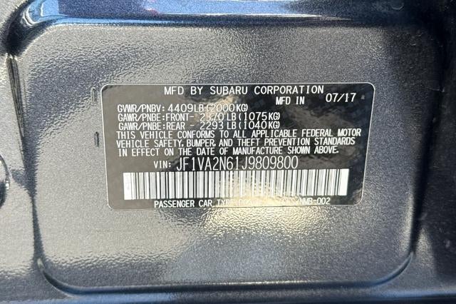 2018 Subaru WRX STI STI