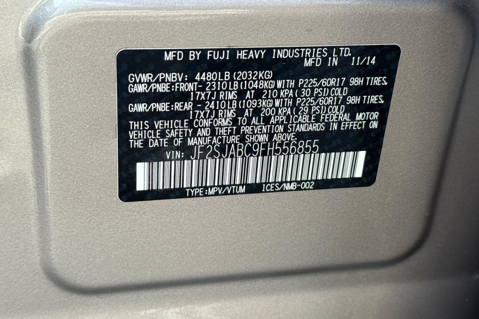 2015 Subaru Forester 2.5i