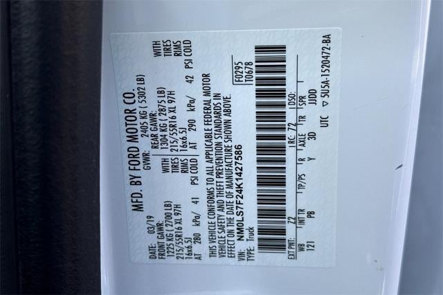 2019 Ford Transit Connect Van XLT