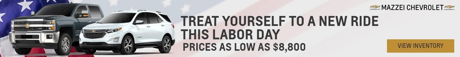 labor day sale at Mazzei Chevrolet